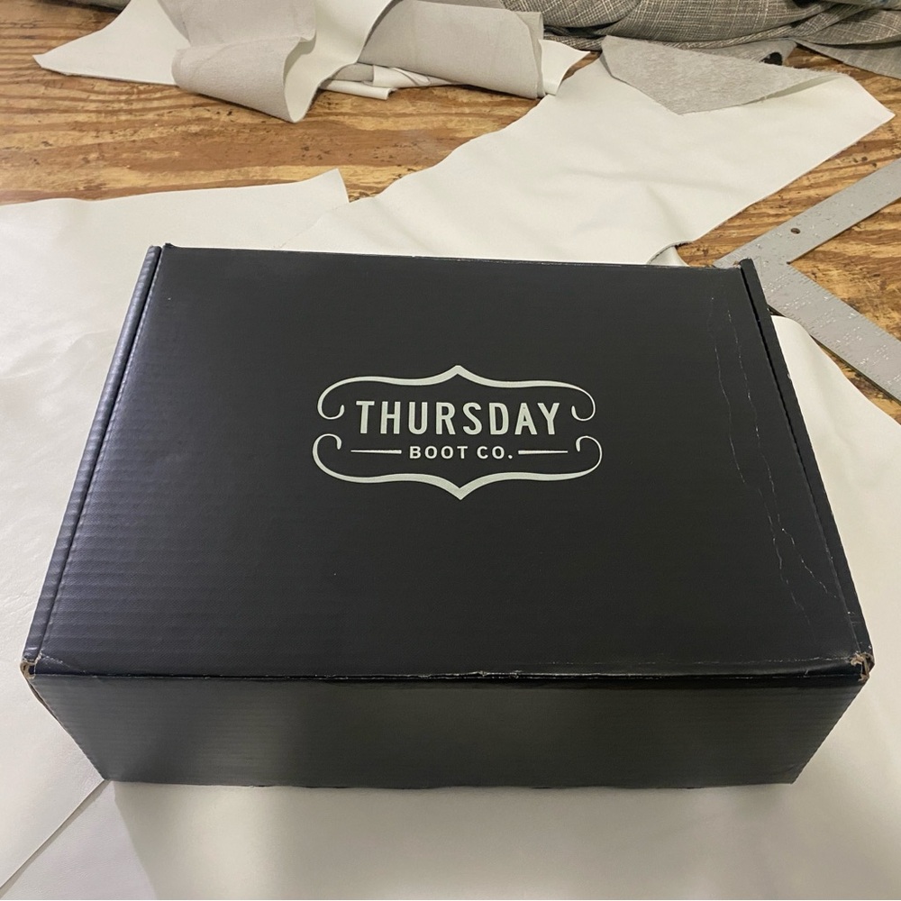 Black boots size 10.5 Thursday Boot Co. worn only for a few hours.